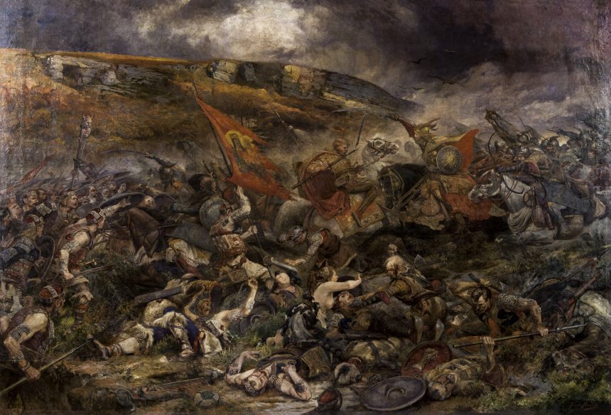 Feszty Árpád: A bánhidai csata, olaj, vászon, 1896-1898