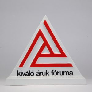 Kiváló Áruk Fóruma, reklám asztali dísz